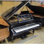 Blüthner (c1901) A 6ft 11in Style 9 grand piano in an ebonised case on turned legs.