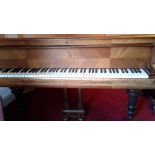 Steinway (c1905) A 5ft 10in 88-note Model O grand piano in a quarter veneered case on turned fluted