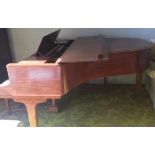 Blüthner (c1930) A 6ft 3in grand piano in a mahogany case on square tapered legs;