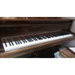 Blüthner (c1986) A 6ft 2in grand piano in a bright mahogany case on square tapered legs;