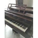 Blüthner (c1908) A 6ft grand piano in a mahogany case on dual square tapered legs.