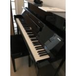 Kemble (c2015) A Model B3SG2 upright piano in a bright ebonised case with silent system;