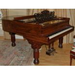 Steinway (c1887) A 6ft 85-note 'old style' 85 Model A grand piano in a rosewood case on turned and