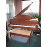 Blüthner (c1937) A 5ft 1in grand piano in a mahogany case on square tapered legs;