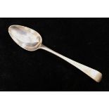 An early 19th century Maltese silver old English pattern table spoon, with hand hallmark, 2.