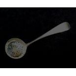 A George V silver old English pattern sifter spoon, London 1929,