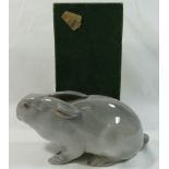 A Royal Copenhagen rabbit or hare, 19cm long,