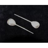 A pair of early English style silver spoons,