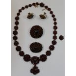 A quantity of Bohemian garnet jewellery,