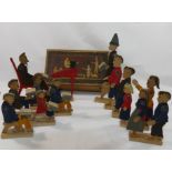 A Victorian wooden game entitled 'The Village School' by H. Jewitt and Co.