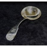 A George IV silver fiddle and shell patt