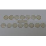 17 Chinese mother of pearl counters,