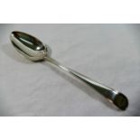 An George III Irish old English and thread pattern silver tablespoon, Dublin 1791, by John Pittar,