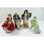 Four Royal Doulton figures comprised of 'Top O' the Hill', HN1834, 18.