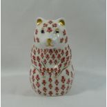 A Royal Crown Derby hamster paperweight, with silver stopper, dated 1992, 10.