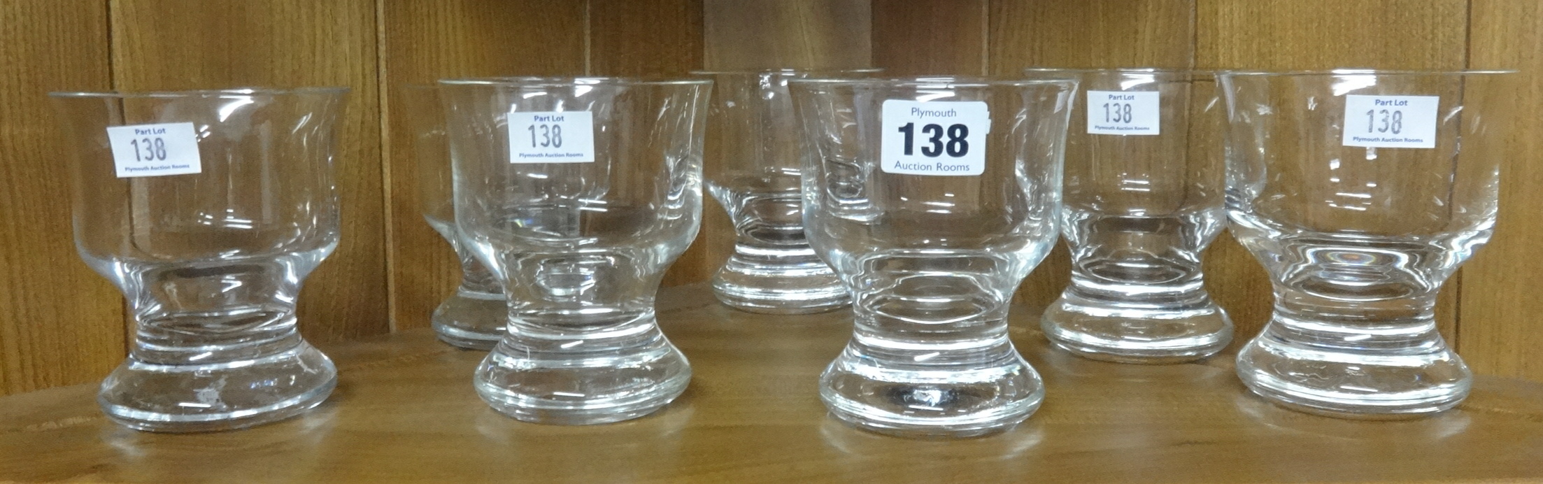 Seven 1960's Frank Travers drinking glasses.