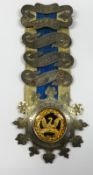 United Order of Abstinence, 'Order Sons of The Phoenix', silver medal by Toye and Co, presented to