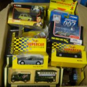 Collection of boxed Diecast models including Maisto Supercars, Corgi 007, Corgi TV related, Days