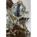 A Paris made Art Nouveau style Mirror marked Erte, with a lady on swing beneath .