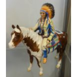 Beswick, Indian Chief on horseback.