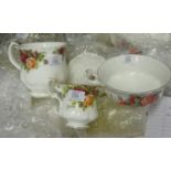 A Royal Albert Old Country Roses tea service, also various drinking glasses and Royal Albert