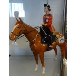 Beswick, HM Queen Elizabeth II, mounted on imperial, trooping the colour 1957.