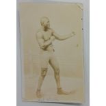 A collection of Boxing Postcards, to includes several collected by Plymouth boxer Archie Le-Santo (