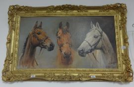 A collection of nine various pictures and prints mainly on horse racing including limited edition