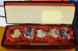 Steiff china bear collectors set 1989-1993 (A0639).