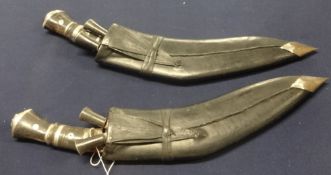 A pair of Kukri knifes.