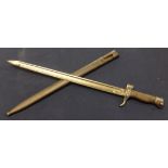 French Berthier WW1 bayonet with scabbard.