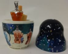 John Paul Gaultier Christmas perfume set cased, another (the purse spray) and a snow globe model (