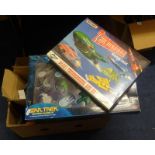 Quantity of loose Diecast models, other items including Matchbox Thunderbirds rescue pack boxed,