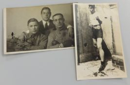 Four albums of boxing memorabilia including prints of old photographs, newspaper clippings, boxing