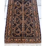 Oriental Rug, geometric pattern, 160cm x 96cm.