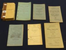 An interesting collection of World War II training manuals including Infantry Training.