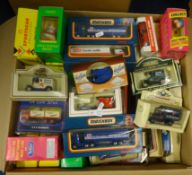 Collection of Diecast models including Maisto Sports car collection, Matchbox lorries, various Lledo