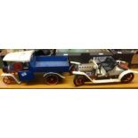 Mamod racing car and steam wagon (2).