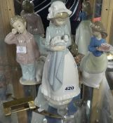 A quantity of ornaments, figures including Nao and Hornsea etc.