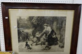 Three Victorian prints including Fred Morgan 'Nothing To Fear', 'Over The Jumps' and another