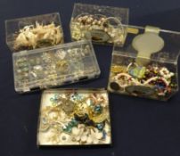 Large collection of costume jewellery.