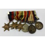 A mine sweeping set of WWII medals (6), awarded to 219843 E.Johns A.B. R.N. including George VI