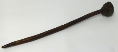 A Zulu knobkerrie, length 67cm.
