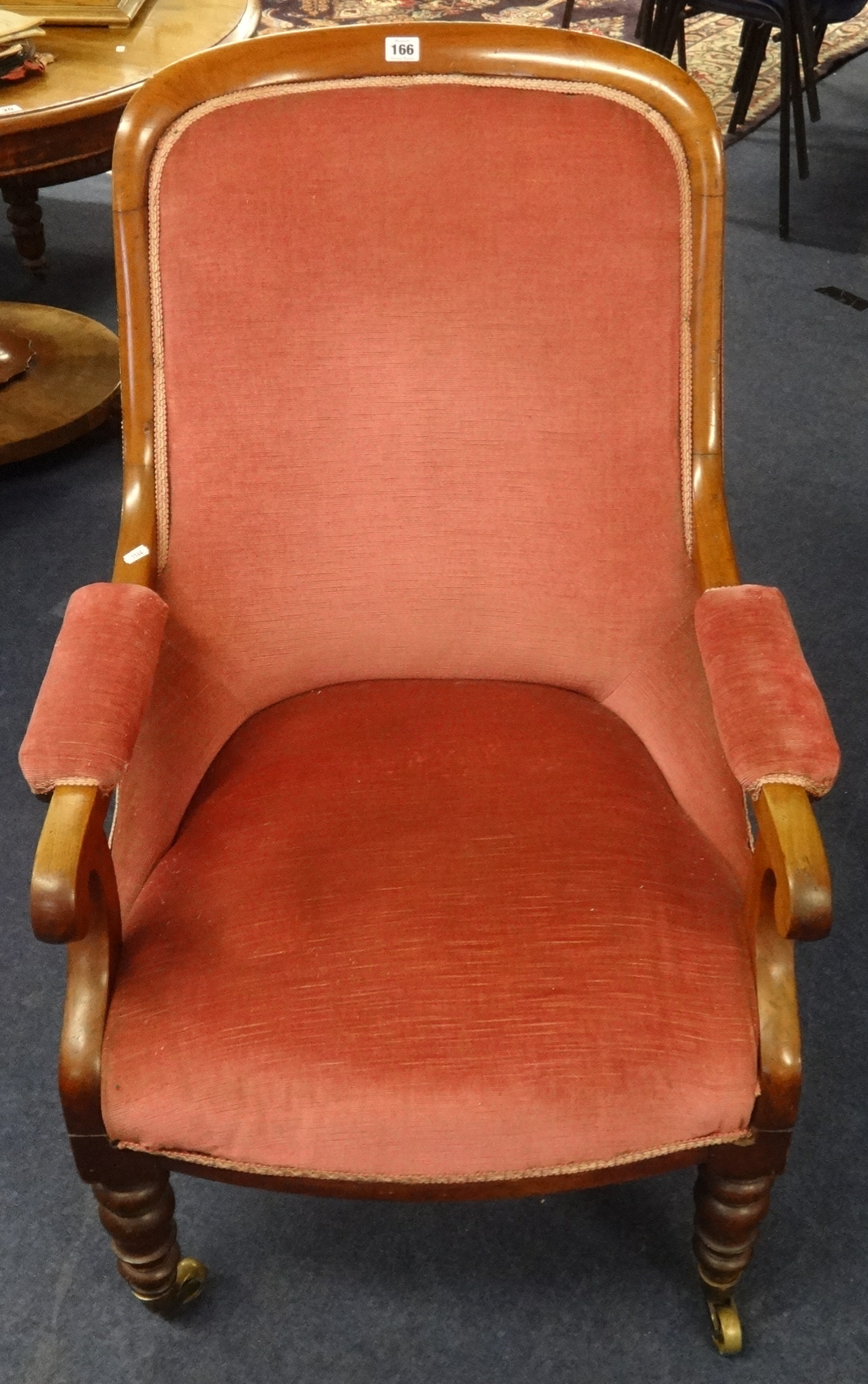 Victorian mahogany arm chair