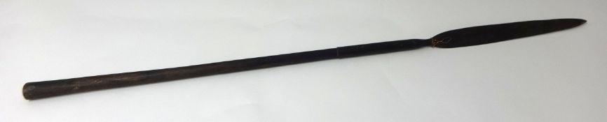 A Zulu stabbing spear, length 106cm