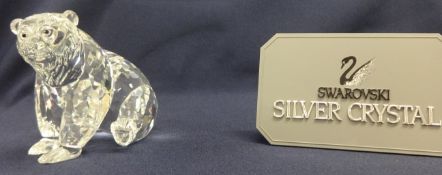 Swarovski Crystal Glass, bear.
