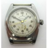 Rolex, a stainless steel vintage wristwatch, with bubble back, the dial stamped Rolex Oyster