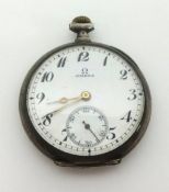 Omega, a antique ladies silver fob watch inside back plate stamped .900, case no 5778939, with