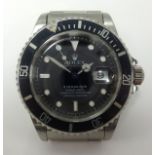 Rolex, a gents stainless steel Submariner Oyster Perpetual, wristwatch, 1000ft/300metres.