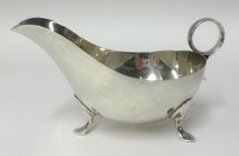 A George V silver sauce boat, James Dixon and Son, approx 7.60oz.